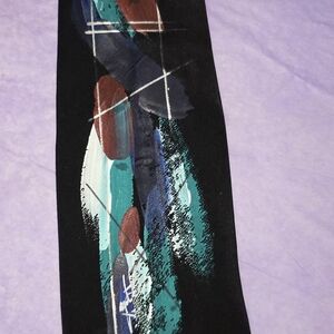 Hand Painted - Monterey "County-by-the-Sea" Men's Wearhouse Hand Sewn Silk Tie